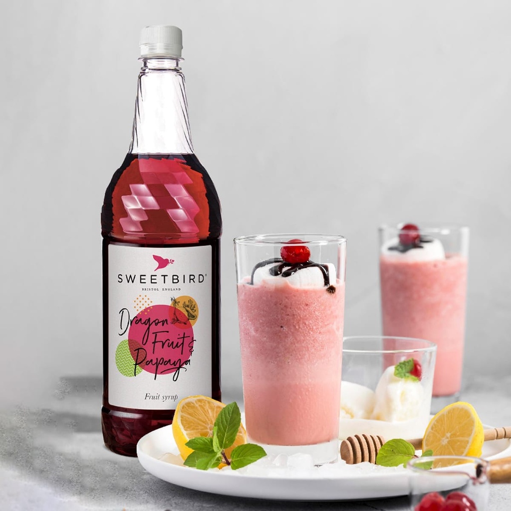 Sweetbird Dragonfruit &amp; Papaya Fruit Syrup