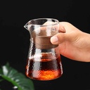 Better Koffee Decanter with Wooden Sleeve Niagra Style Clear 75ML