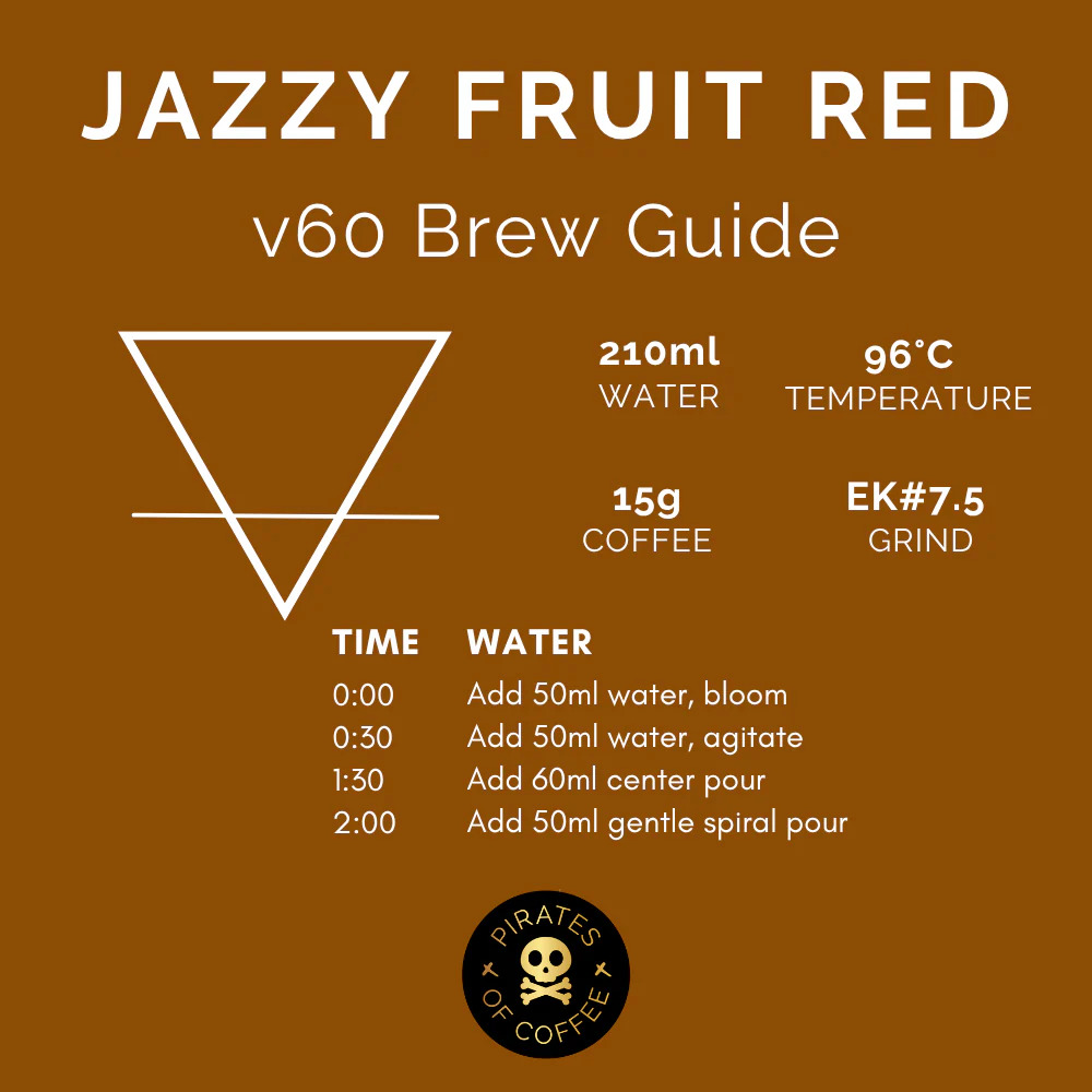 Pirates Jazzy Red - Tropical Blend (250g)