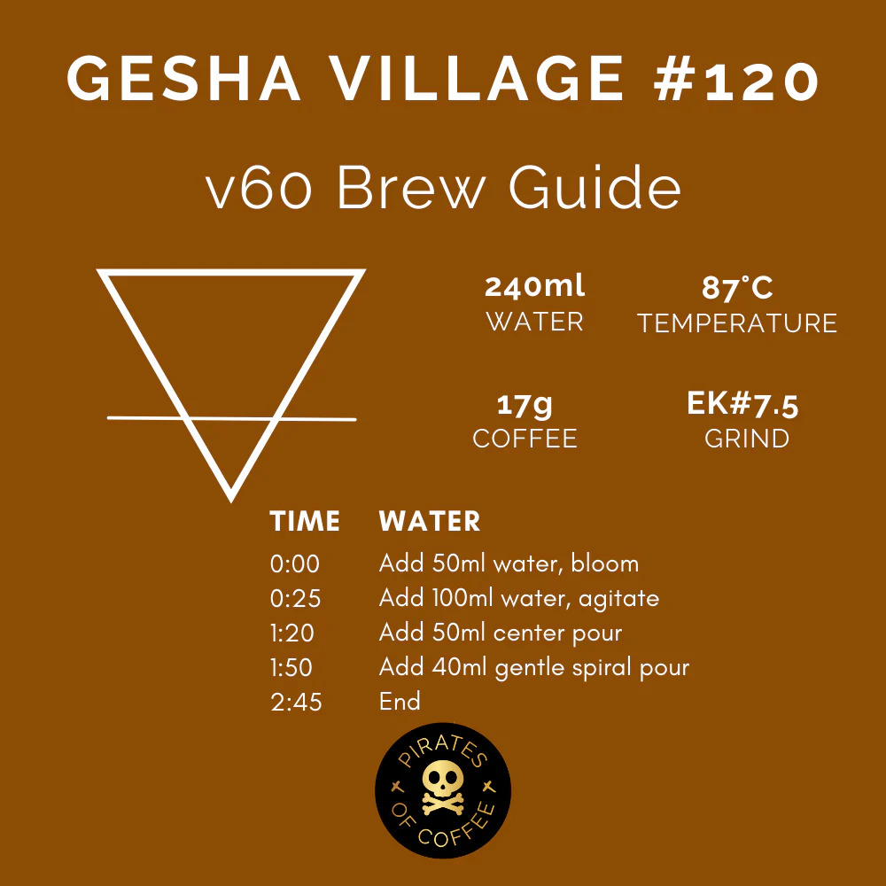 Pirates Geisha Village OMA#120 - Ethiopia Natural (100g)