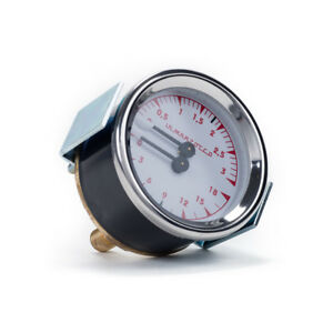 LM Double Scale Pressure Gauge White Linea Classic