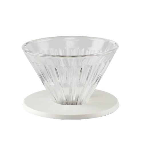 Timemore Crystal Eye Dripper with PC Holder 01 White