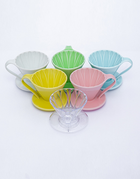 Cafec Arita Ware Flower Dripper Cup1