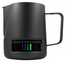 Rhino Latte Pro Milk Jug - Black - 16oz/480ml