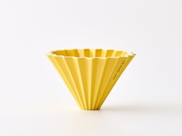 [SX01341] Yellow Origami Dripper M With Plastic Holder