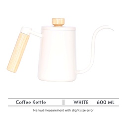 [BH800-W] Better Koffee Manual Brewing Artisan Kettle 600ML - White
