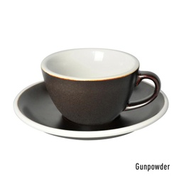 [C088-83BGU	Egg] 150ml Flat White Cup (Gunpowder)