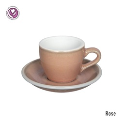 [C088-136BRO	Egg] 80ml Espresso Cup (Rose)